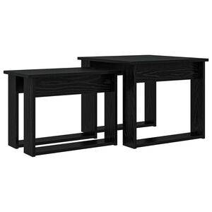 vidaXL Sada konferenčn&iacute;ch stolků 2 ks Čern&yacute; dub 50 x 52 x 42 cm