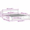 vidaXL R&aacute;m postele s čelo Př&iacute;rodn&iacute; 200 x 200 cm Masivn&iacute; borov&eacute; dřevo