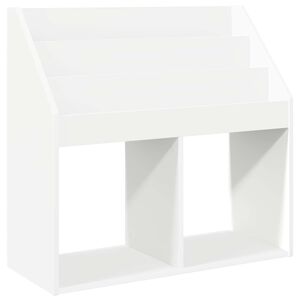 vidaXL Dětsk&yacute; reg&aacute;l B&iacute;l&aacute; 72,5 x 29,5 x 69 cm Kompozitn&iacute; dřevo