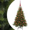 vidaXL Uměl&yacute; v&aacute;nočn&iacute; stromek s v&aacute;nočn&iacute;mi koulemi 150 cm 150 LED