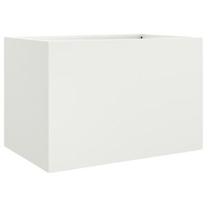 vidaXL Truhl&iacute;k b&iacute;l&yacute; 62 x 47 x 46 cm ocel
