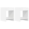vidaXL Stojan na rostliny 2 pcs B&iacute;l&yacute; 30 x 30 x 40 cm Dřevěn&yacute; materi&aacute;l
