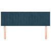 vidaXL Čela postele tmavě modr&aacute; 144x5x78/88 cm samet