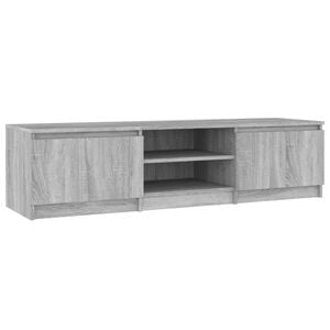 vidaXL TV skř&iacute;ňka &scaron;ed&aacute; sonoma 140 x 40 x 35,5 cm kompozitn&iacute; dřevo