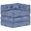 vidaXL Modulární pouf indigo textil