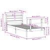 vidaXL Postel bez matrace 90 x 200 cm masivn&iacute; borovice