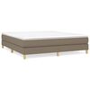 vidaXL R&aacute;m postele s boxspringem taupe 180 x 200 cm textil