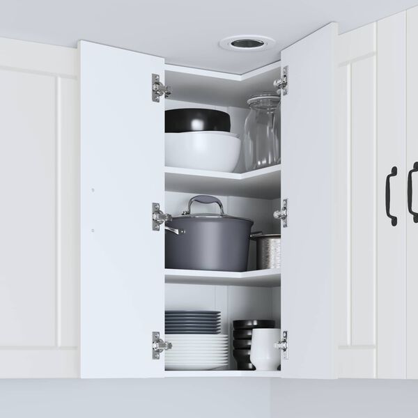 vidaXL Kuchyňsk&aacute; skř&iacute;ň Lucca B&iacute;l&aacute; 57 x 57 x 80 cm Kompozitn&iacute; dřevo