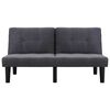 vidaXL 2místná pohovka tmavě šedá textil