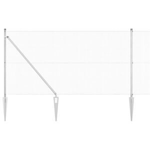 vidaXL Plotov&yacute; sloupek. Stř&iacute;brn&aacute;