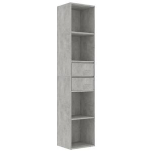 vidaXL Knihovna betonově &scaron;ed&aacute; 36 x 30 x 171 cm kompozitn&iacute; dřevo
