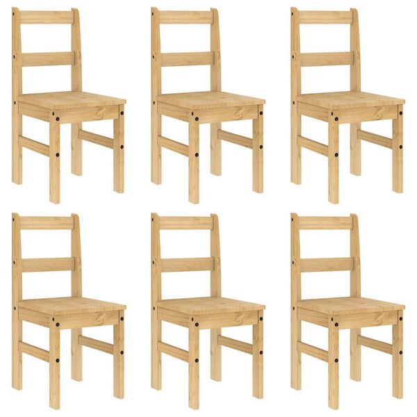 vidaXL Jídelní set 7 kusů "Panama" Borovicový masiv