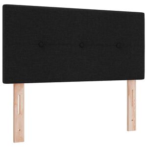vidaXL V&yacute;&scaron;kově nastaviteln&eacute; čelo postele s čelo Čern&yacute; 80 cm textil