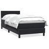 vidaXL Box spring postel s matrac&iacute; růžov&aacute; 100x210 cm samet