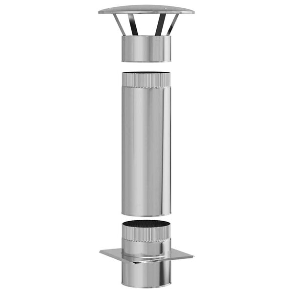 vidaXL Roz&scaron;&iacute;řen&iacute; kom&iacute;na Stř&iacute;brn&aacute; 35 x 35 x 82 cm Nerezov&aacute; ocel