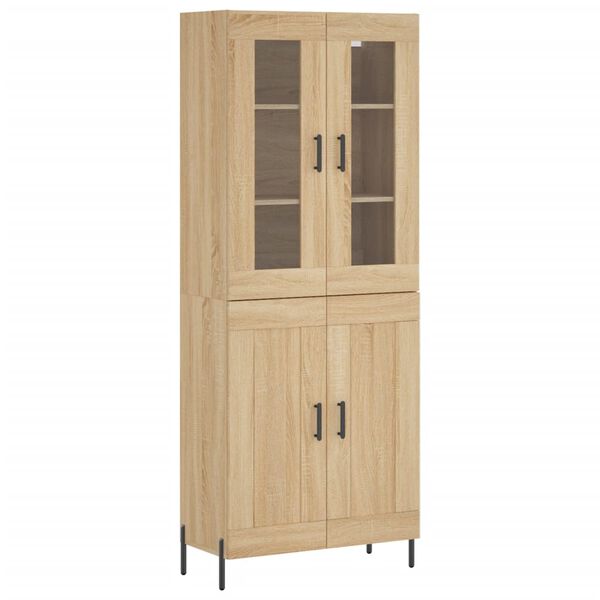 vidaXL Skř&iacute;ň highboard dub sonoma 69,5 x 34 x 180 cm kompozitn&iacute; dřevo