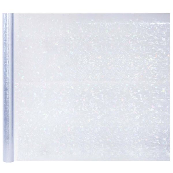 vidaXL Okenn&iacute; f&oacute;lie 3 ks matn&eacute; 3D vzor duhy PVC