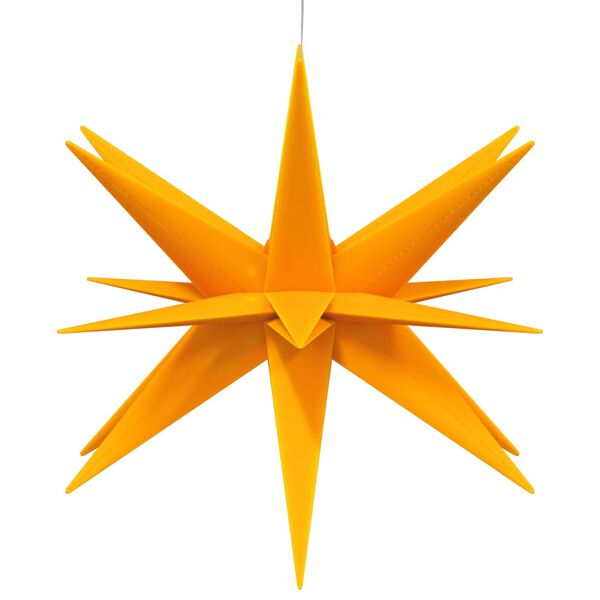 vidaXL Sv&iacute;t&iacute;c&iacute; v&aacute;nočn&iacute; hvězdy s LED 3 ks skl&aacute;dac&iacute; žlut&eacute; 43 cm