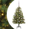 vidaXL Uměl&yacute; sklopn&yacute; v&aacute;nočn&iacute; stromeček s kužely Zelen&aacute; 150 cm