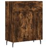 vidaXL Skř&iacute;ň highboard kouřov&yacute; dub 69,5 x 34 x 180 cm kompozitn&iacute; dřevo