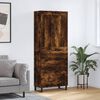 vidaXL Skř&iacute;ň highboard kouřov&yacute; dub 69,5 x 34 x 180 cm kompozitn&iacute; dřevo
