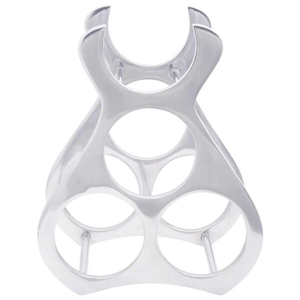 vidaXL Stojan na v&iacute;no Stř&iacute;brn&aacute; 32 x 14 x 37,5 cm Hlin&iacute;k