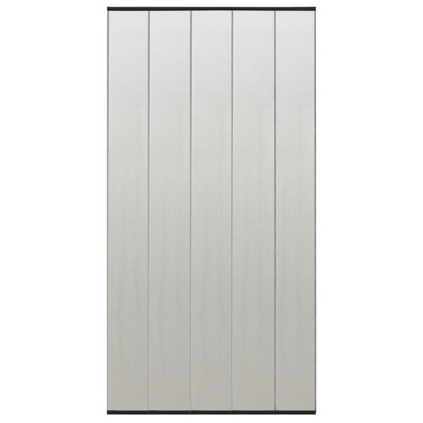vidaXL Dveřn&iacute; s&iacute;ť proti hmyzu s 5d&iacute;ln&yacute;m z&aacute;věsem čern&aacute; 120 x 240 cm