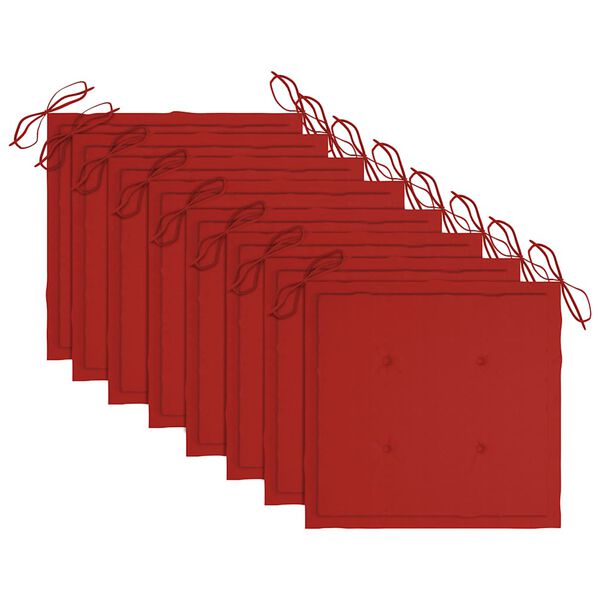 vidaXL Zahradn&iacute; j&iacute;deln&iacute; židle s podu&scaron;kami 8 ks masivn&iacute; ak&aacute;ciov&eacute; dřevo