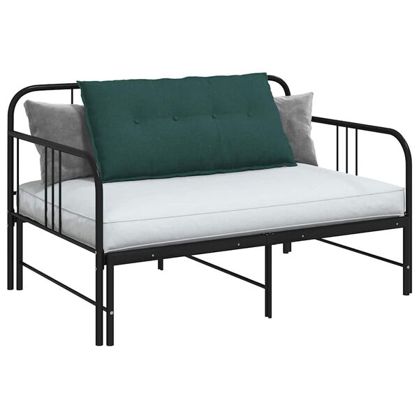 vidaXL Pol&scaron;t&aacute;ř na z&aacute;da Tmavě zelen&aacute; 100 x 19 x 50 cm textil