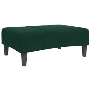 vidaXL Podnožka tmavě zelen&aacute; 77 x 55 x 31 cm samet