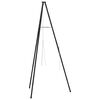 vidaXL Stativ na t&aacute;bor&aacute;k Čern&aacute; 92 x 92 x 191,5 cm Ocel