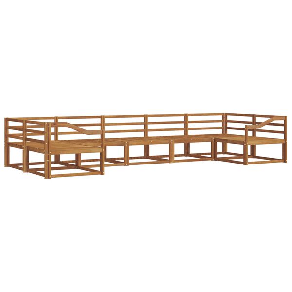 vidaXL Venkovn&iacute; pohovkov&aacute; souprava 7 pcs Př&iacute;rodn&iacute;