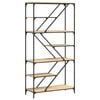 vidaXL Knihovna dub sonoma 91 x 36 x 176 cm kompozitn&iacute; dřevo a ocel