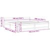 vidaXL R&aacute;m postele masivn&iacute; dřevo 180 x 200 cm Super King Size