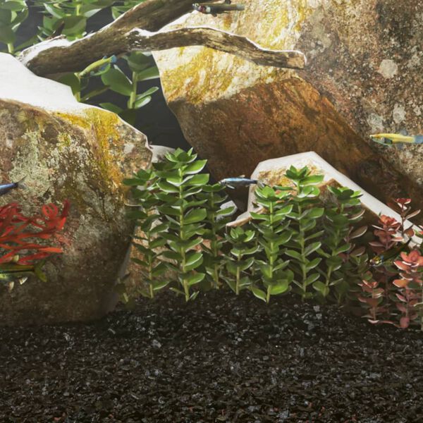 vidaXL Akvarijní písek 25 kg černý 0,2–2 mm