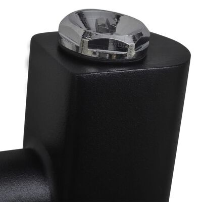 Černý žebříkový radiátor obloukový ústřední topení 500 x 1 160 mm