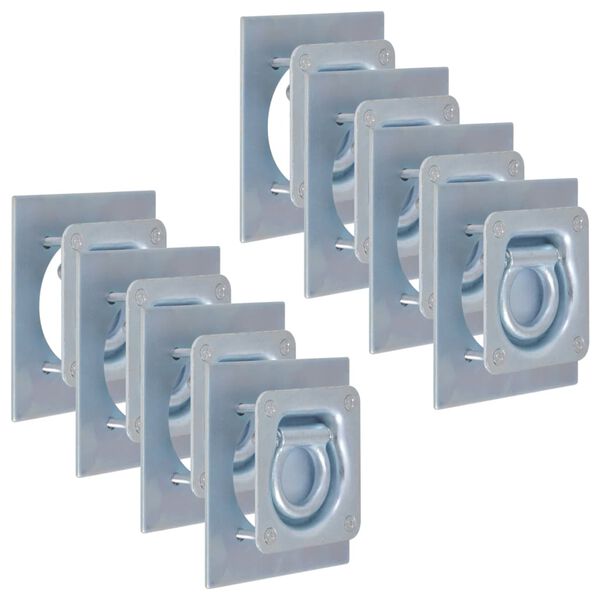 vidaXL Up&iacute;nac&iacute; oka na př&iacute;věs, 8 ks, pozinkovan&aacute; ocel, 2000 kg