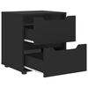 vidaXL Noční stolek VISNES černý 45x40x50 cm kompozitní dřevo
