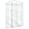 vidaXL Klenut&yacute; gabionov&yacute; ko&scaron; 150 x 30 x 200/220 cm pozinkovan&eacute; železo
