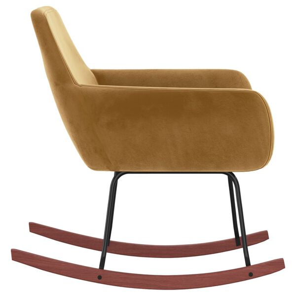 vidaXL Houpac&iacute; křeslo hněd&eacute; samet