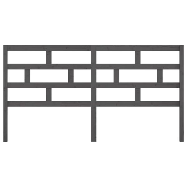 vidaXL Čelo postele &scaron;ed&eacute; 206 x 4 x 100 cm masivn&iacute; borovice