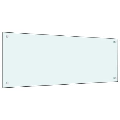 vidaXL Kuchyňský panel bílý 100 x 40 cm tvrzené sklo