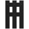 vidaXL N&aacute;stěnn&yacute; vě&scaron;&aacute;k na kab&aacute;ty N&aacute;stěnn&yacute; Čern&yacute; dub 65 x 3 x 100 cm