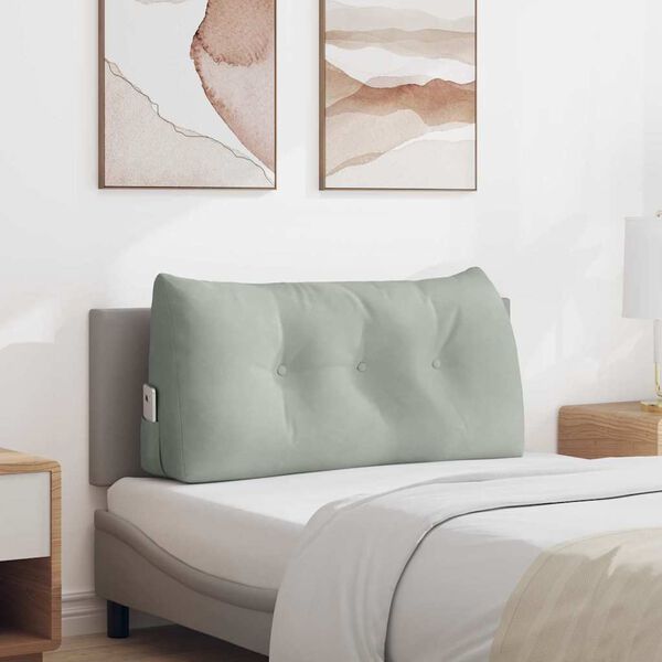 vidaXL Pol&scaron;t&aacute;ř na z&aacute;da Světle &scaron;ed&aacute; 100 x 24 x 50 cm samet