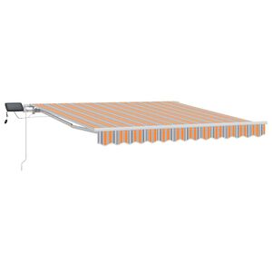 vidaXL Stahovac&iacute; mark&yacute;za V&iacute;cebarevn&yacute; 350 x 250 cm L&aacute;tka a hlin&iacute;k