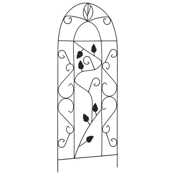 vidaXL Opěry na pnouc&iacute; rostliny 3 ks čern&eacute; 40 x 100 cm železo