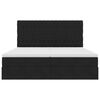 vidaXL Postel s &uacute;ložn&yacute;m prostorem s matrac&iacute; Čern&aacute; 200 x 200 cm samet
