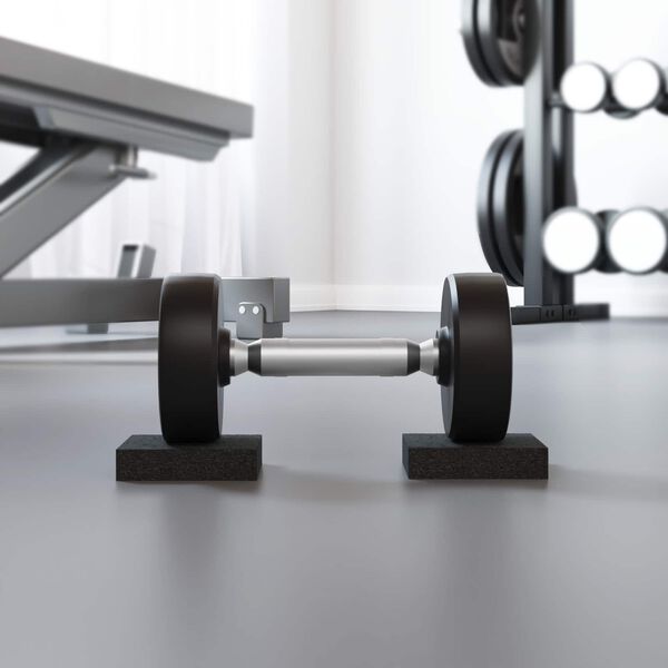 vidaXL Gumov&aacute; podložka Čern&aacute; Guma