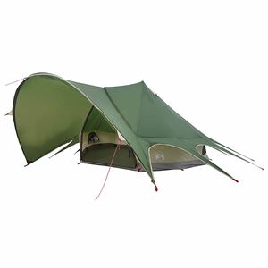 vidaXL Teepee stan pro 7 osob Zelen&aacute; a &scaron;ed&aacute; 600 x 600 x 347 cm