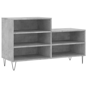 vidaXL Botn&iacute;k betonově &scaron;ed&yacute; 102x36x60 cm kompozitn&iacute; dřevo